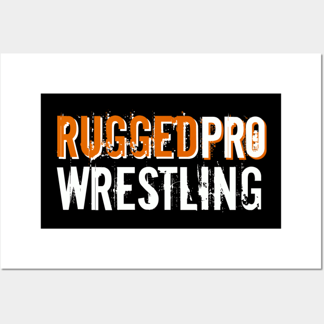 RUGGEDpro White/Orange Wall Art by AustinFouts